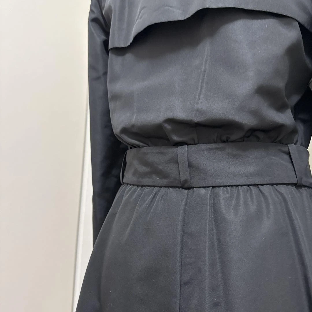 CHANEL trench cappotto nero 36