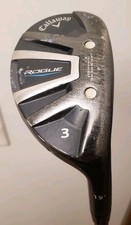 Callaway Rogue 3 Hybrid 19 Aldila Synergy 60g Stiff Graphite Mens RH