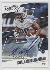 2018 Panini Prestige Signatures Khalfani Muhammad #153 Auto