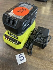 GENUINE RYOBI 4.0Ah 18V Battery LITHIUM-Ion ONE+ AND CHARGER INCLUDED