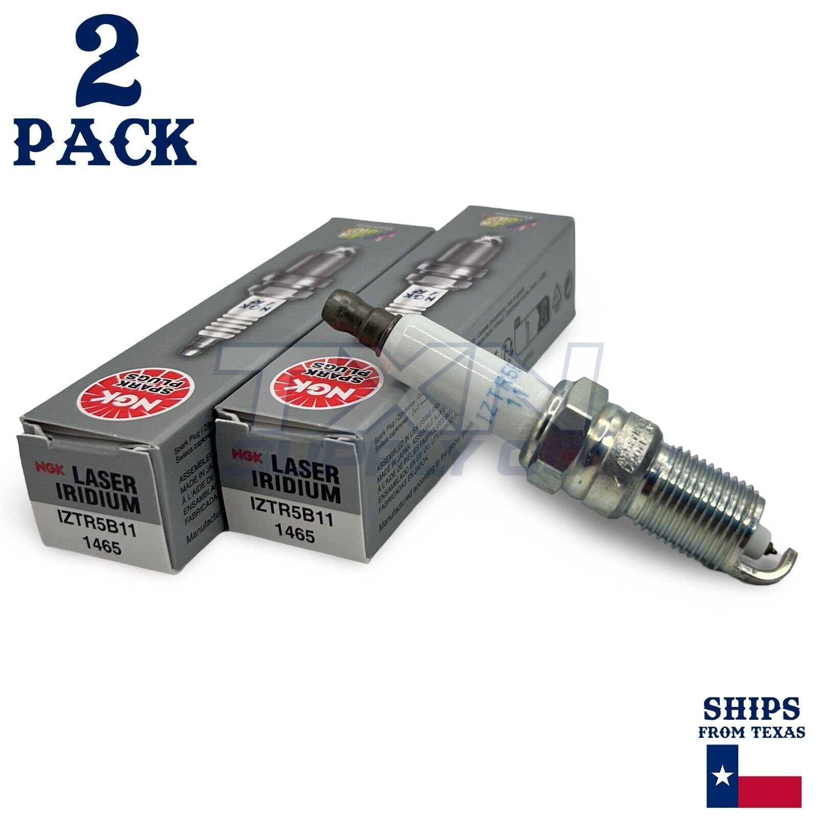 NGK 1465 Laser Iridium Spark Plug IZTR5B11 - 2 Pack