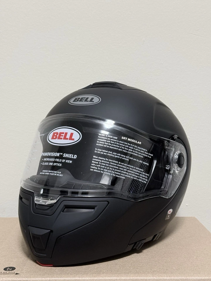 Casco de moto modular Bell SRT negro mate talla mediana nuevo con etiquetas y bolsa Foto 2 de 4