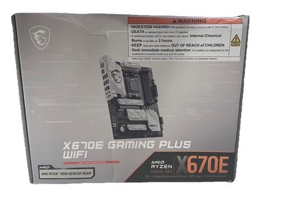 MSI X670E GAMING PLUS WIFI Gaming Desktop Motherboard - AMD X670 Chipset