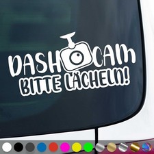 Dash Cam Aufkleber Bitte Lächeln Videoufnahme Kamera Sticker Auto Geschenkidee