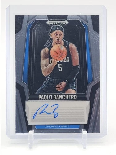 PAOLO BANCHERO 2024-25 PANINI PRIZM BLACK SIGNATURES BASKETBALL AUTO Q6438