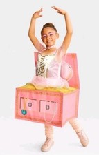 Girls Hyde & Eek Plays MUSIC BOX BALLERINA Costume Halloween Party Dress Up Sz M