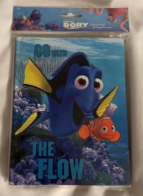 Disney Pixar Finding Dory  Go With the Flow  40-Page Hardcover Journal w/Nemo 