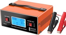 8 Volt Battery Charger Automotive 0-10a Smart Car Golf Cart Orange 8 Volt Battery Charger Automotive 0-10a Smart Car Golf Cart Orange