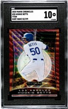 2020 Panini Chronicles #30 Mookie Betts Titan SGC 10 Ruby Wave Prizm /199