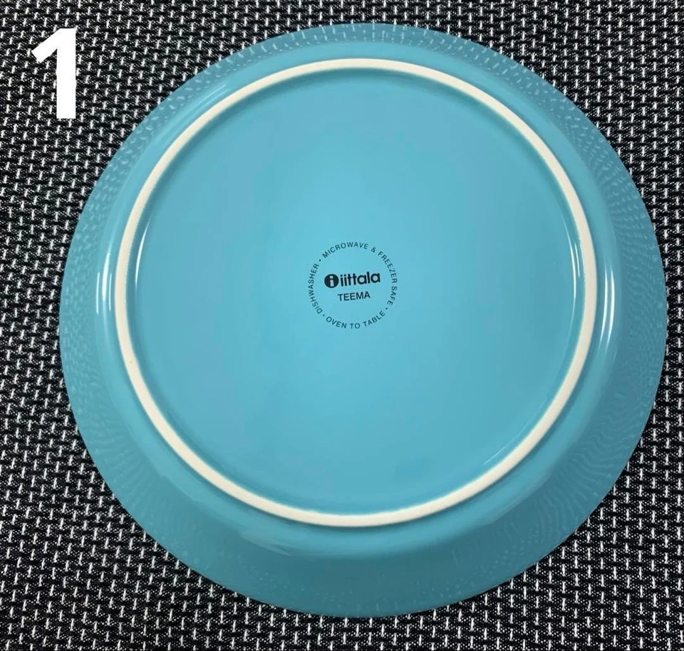 Placas turquesa iittala TEEMA, 8,3 pulgadas (21 cm), juego de 3 colores usados descontinuados Foto 4 de 4