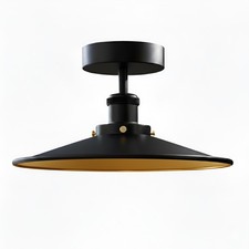 Vintage Ceiling Light Fitting Set Industrial Metal Flush Mount Ceiling Lamp E27