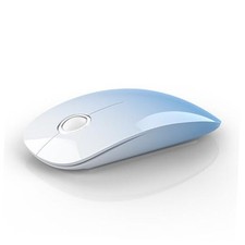 Bluetooth Wireless Mouse - BT5.1 USB Dual Connectivity, Gradient sky blue