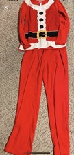 WonderShop Santa Claus Pair PAJAMAS Womens Size Small Preowned