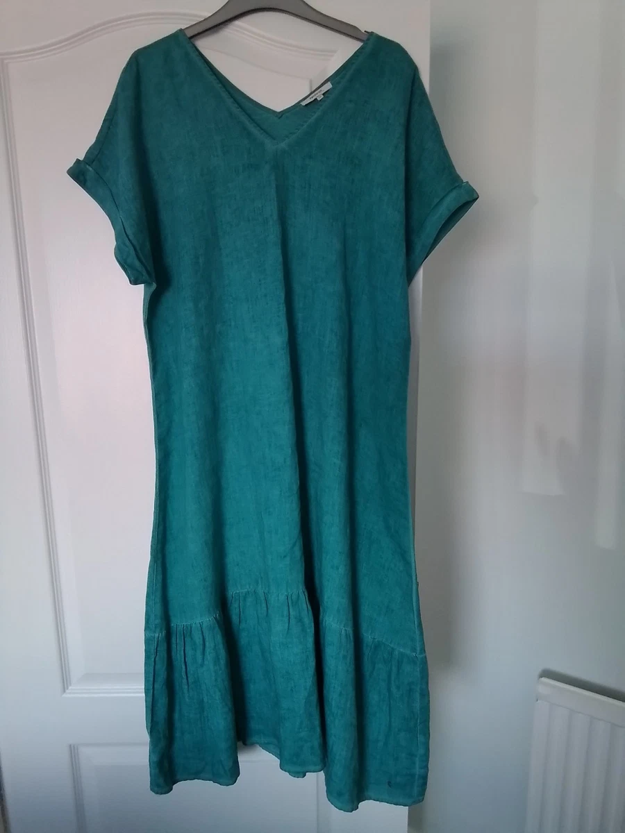 chinese dress ladies Valentina Linen Dress – Sunday St Tropez main image 1