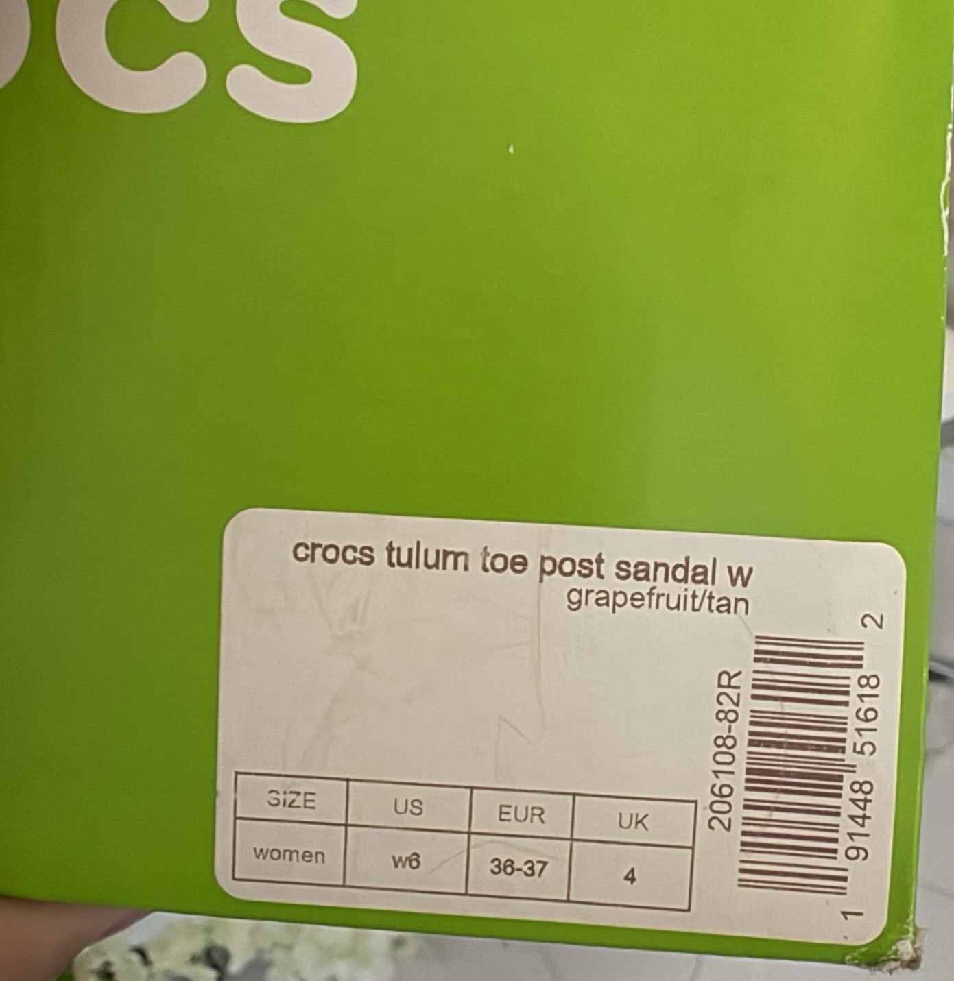 Crocs Tulum Toe Post Thong Womens Sandals Orange/Beige Buckle Strap Size 6 image 6