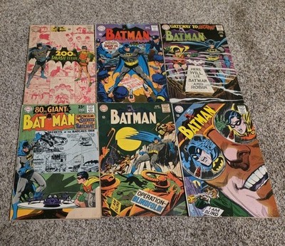 BATMAN Silver Age Lot Run Milestone 200 Neal Adams 201 202 203 204 205 DC Comics