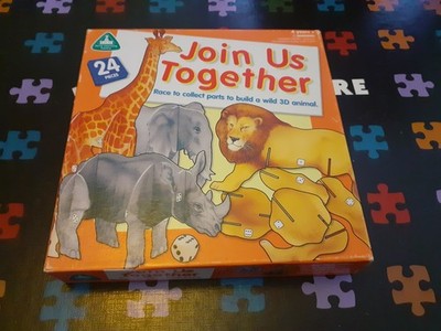   ELC Join Us Together Safari Tier Spiel Build The Animal 24 Teile vollständig