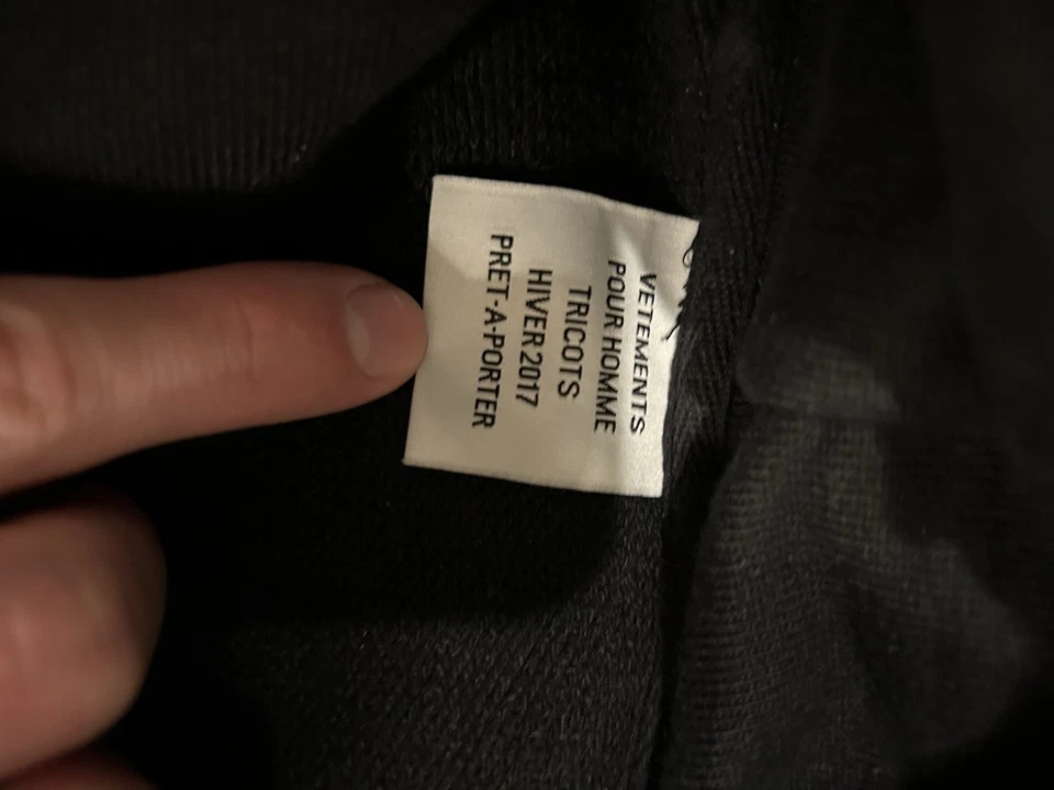 Vetements Total F*cking Darkness Black Oversized Hoodie Men's Size XL Very Rare - Image 4 of 4