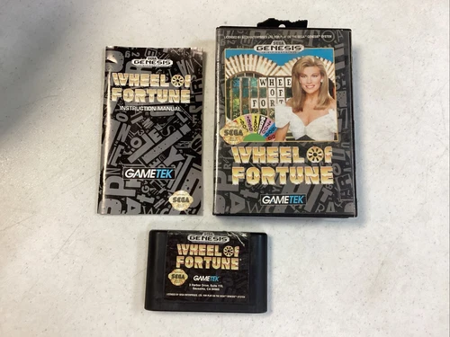 Wheel of Fortune (Sega Genesis, 1992) CIB With Manual Test C
