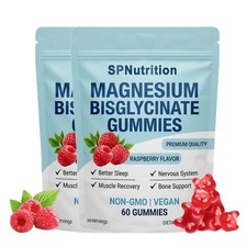 SPNutrition Magnesium Bisglycinate Gummies 60 Raspberry Sleep & Muscle Recovery