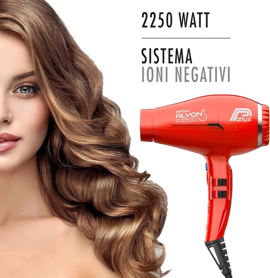 Parlux ALYON Hair Dryer Ionic Blow Dryer | Red |EU PLUG - Image 4 of 4