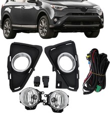 Pair Driving Fog Lamps Assembly Replacement for RAV4 2016 2017 2018 Fog Lights