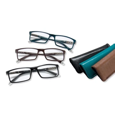 Lesebrille Herren Lesehilfe +1.50 bis +3.00 Edward Kunststoff Fertiglesebrille - Bild 1 von 4