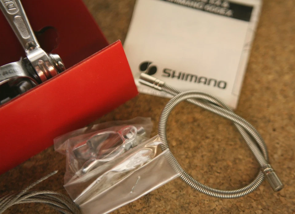 Vintage NOS NEW NIB Shimano Dura Ace frame downtube shifters set cables SL-7200 - Image 4 of 4