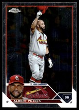 Albert Pujols 2023 Topps Chrome #143 Cardinals FREE SHIPPING AutographDen