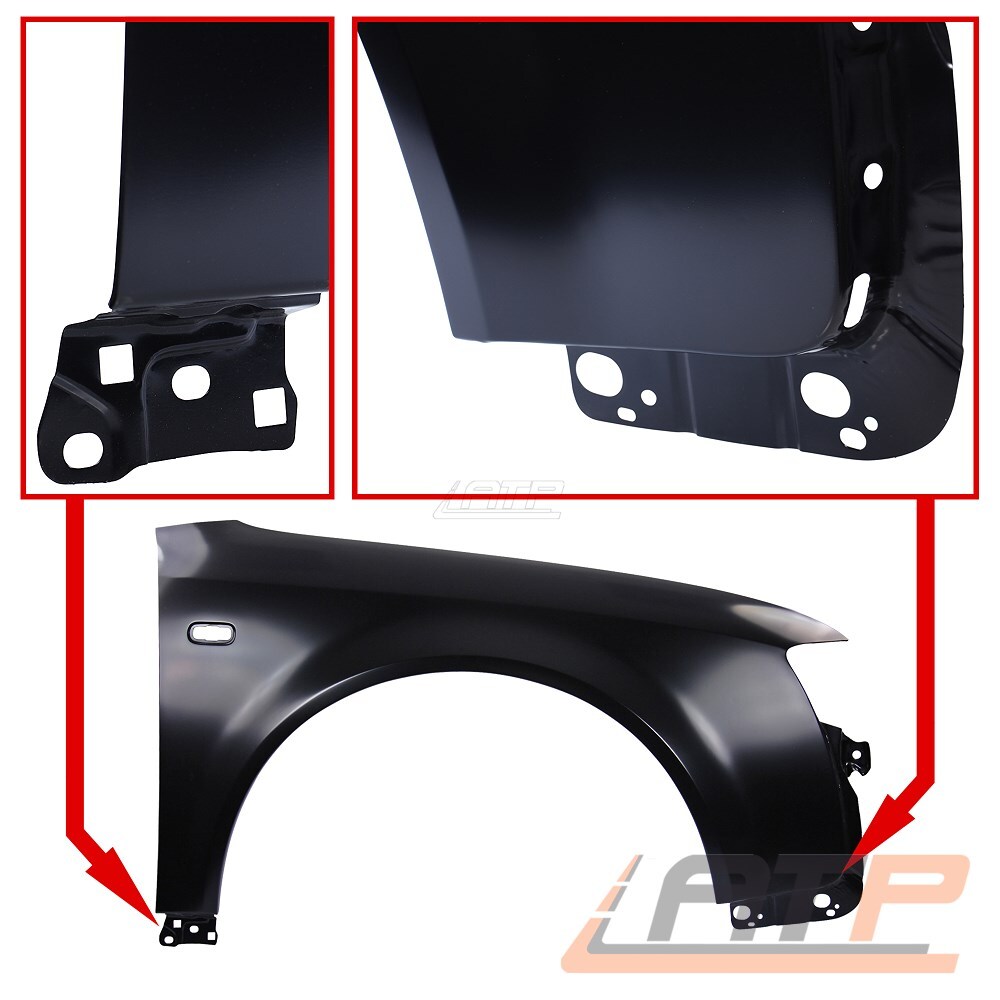 Audi A4 Kotflügel Vorne Rechts Bj 10/00- 09/04 Mit Blinkerloch