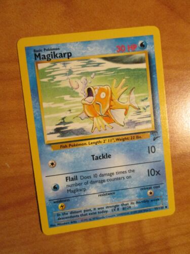 Nm Pokemon Magikarp Card Base 2 Set 50 130 Non Holo Uncommon Ebay