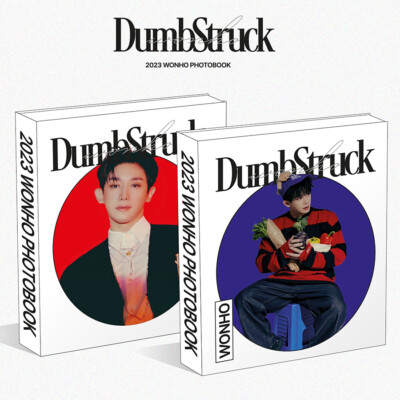 MONSTA X 2023 WONHO PHOTO BOOK DUMBSTRUCK /Book+ID Photo+Keyring+7 Card+L Holder