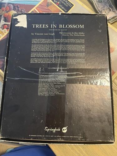 Vintage 1970 Springbok puzzle Trees in Blossom by Van Gogh-COMPLETE - Picture 2 of 10