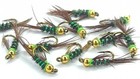 Goldhead  Diawl Bach Olive Nymph Sz12 Trout Fly Fishing Flies