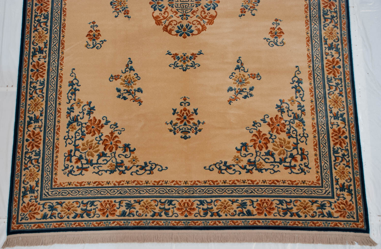 10x14 KARASTAN 718 Chinese Peking design Ivory, Blue & Gold Rug eBay