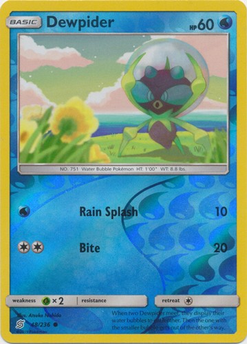 Near Mint x 4 Dewpider - 48/236 - Common - Reverse Holo Unified Minds