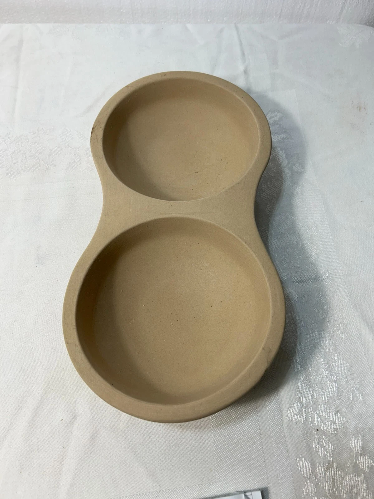 Pampered Chef Double Egg Cooker Stoneware Ceramic Microwave Safe