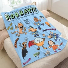 Cozy Dog Man Blanket Gift, Kids Boys Girls Birthday Holiday Gift, Goodie Bag