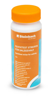 Steinbach Quicktest Streifen für Salzgehalt / 20 Stück Wassertester Salz
