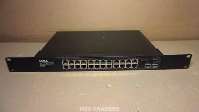 Dell 2824 PowerConnect 24x Gigabit 10/100/1000 + 2x SFP Web-managed Switch +EARS
