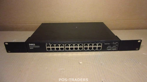 Dell 2824 PowerConnect 24x Gigabit 10/100/1000 + 2x SFP Web-managed Switch +EARS