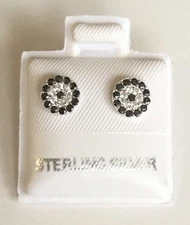 925 STERLING SILVER EVIL EYE EARRINGS/ARETES OJO DE LA SUERTE EN PLATA 925 - E35
