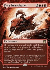 [1x] Fiery Emancipation Near Mint, English Wilds of Eldraine Extras MTG Magic