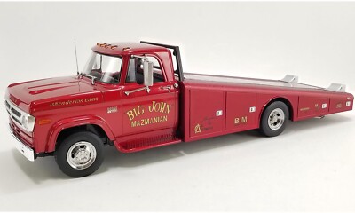 DODGE D-300 MAZMANIAN RAMP TRUCK VINTAGE DRAG RACE CAR HAULER 1:18 ACME A1801915