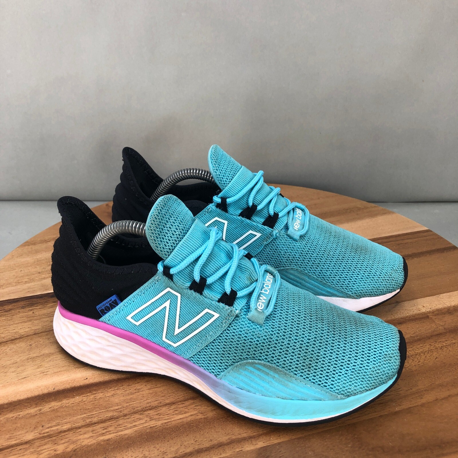 New Balance Fresh Foam Roav Running Shoes Girls 4 M Cushioned Comfort Blue Black New Balance Fresh Foam Roav Running Shoes Girls 4 M Cushioned Comfort Blue Black