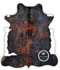 Cowhide Rug - Brindle Tricolor,High quality, Kuhfell, (M)(L)(XL)(XXL)