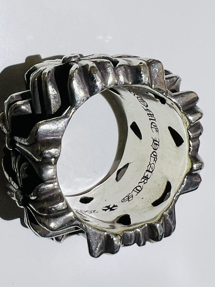 CHROME HEARTS Cemetery Cross Square Ring w/ original Velvet CHROME HEARTS Cemetery Cross Square Ring w/ original Velvet