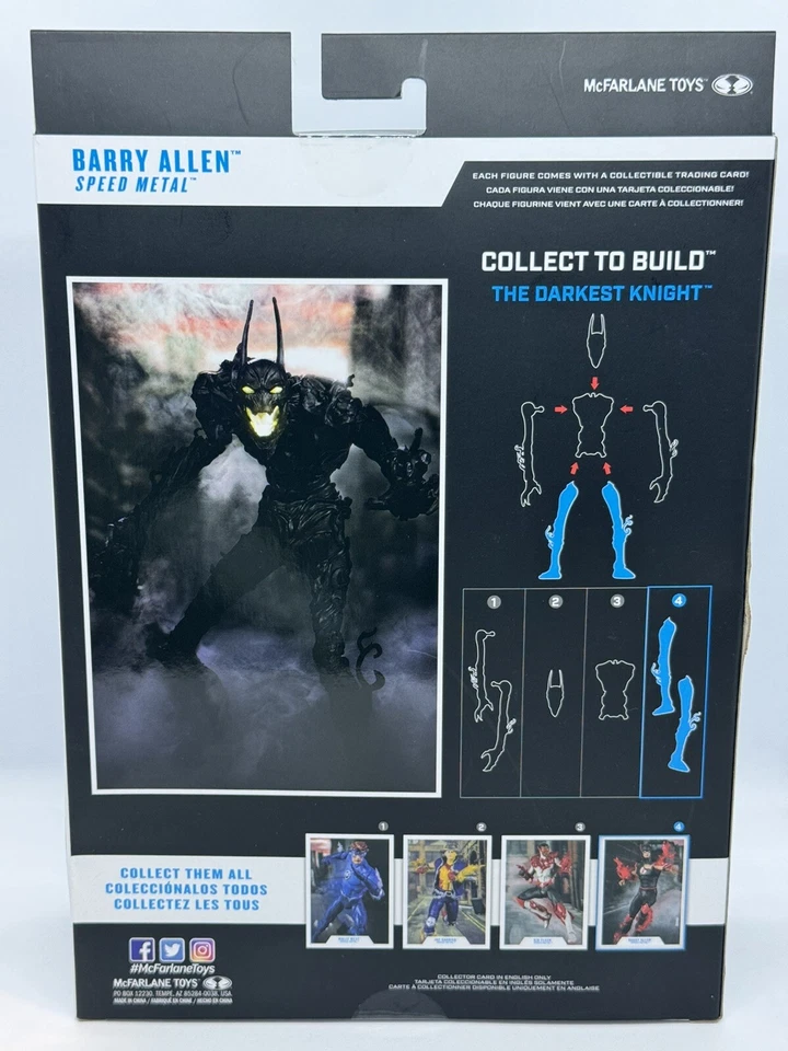 Boneco DC Multiverse Speed Metal: (2022) BARRY ALLEN 7"! BAF Darkest Knight! - Imagem 4 de 4