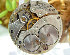 Antique Pocket watch movement Waltham Grade 310 3/0 size 7 jewel Open Face