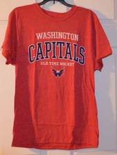 Washington Capitals Filmore Tee - Men Small NEW Old Time Hockey NHL New!